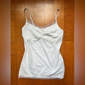 Express Best Loved Cami, spaghetti strap tank top, built in bra, lace, size XS